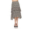 Crinkle H-L Floral Skirt - Beige  SK1005
